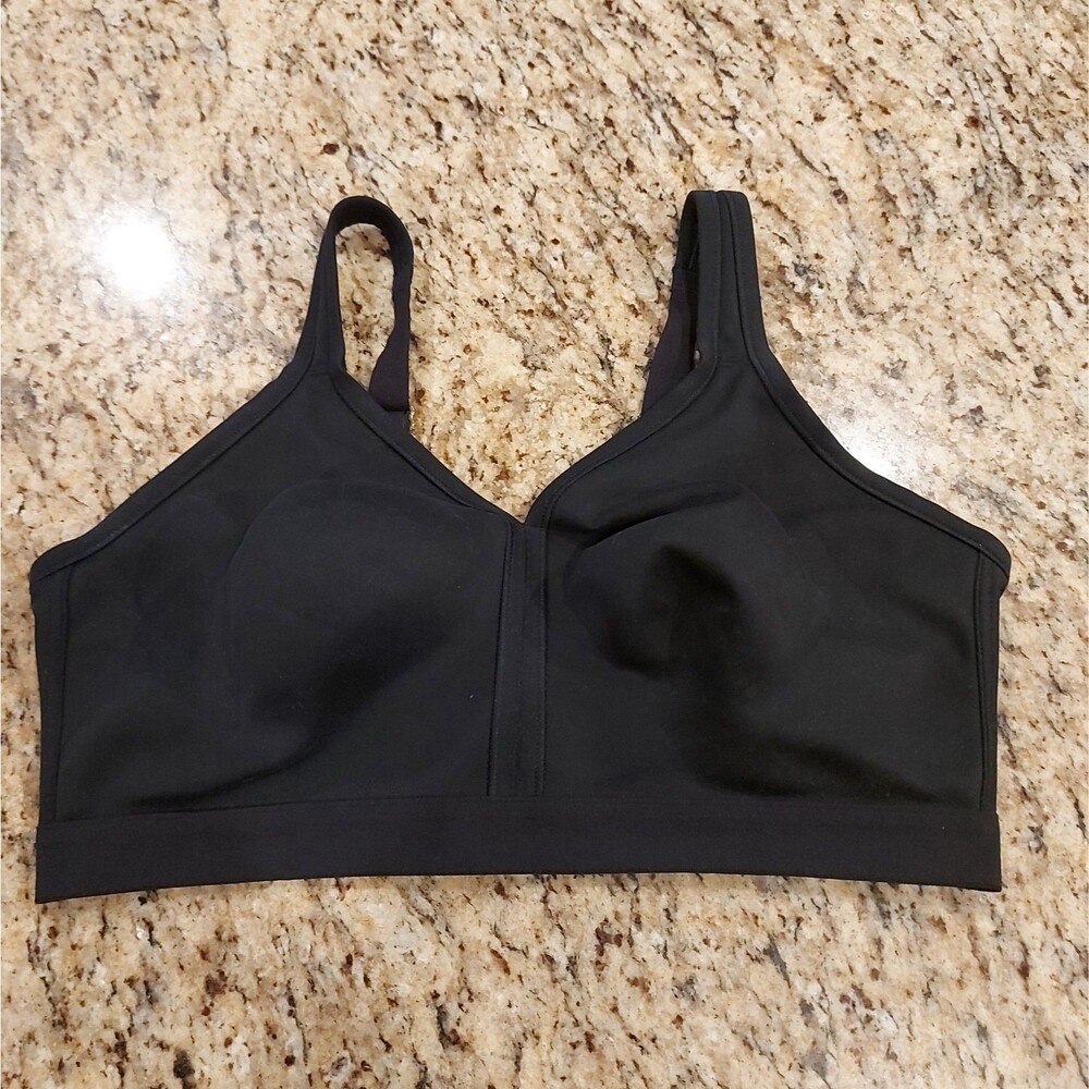 SOMA EMBRACEABLE UNLINED FULL COVERAGE Bra Size 38DDD Black Wireless Adj Strap